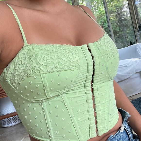 Green corset from PacSun, size XS - Picture 1 of 4